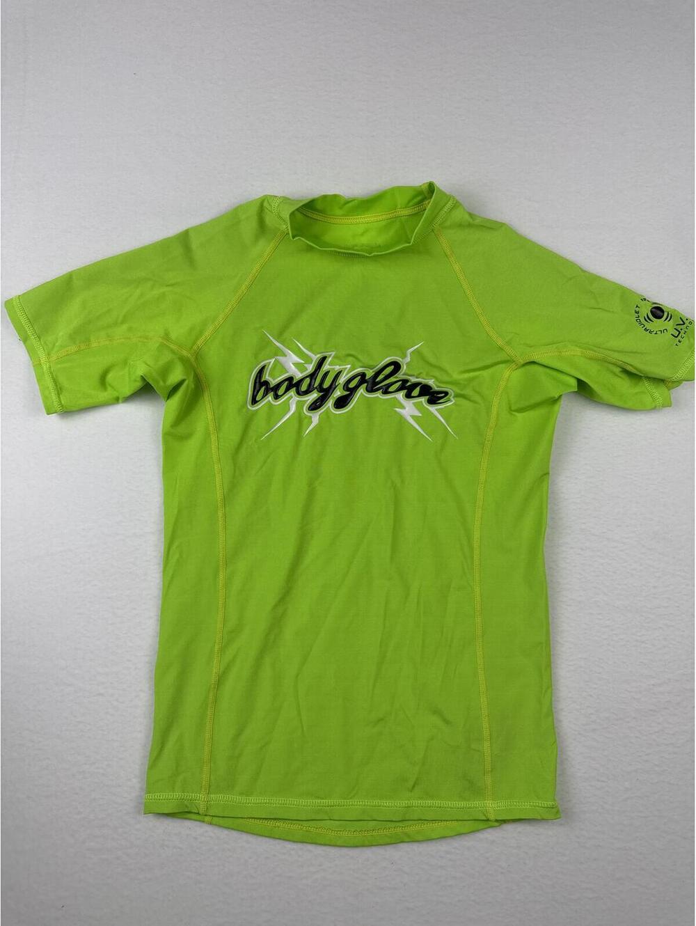 Body Glove Neon Green UV Protection Short Sleeve Rash Guard Shirt